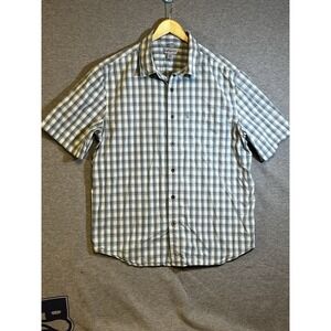 Carhartt Mens Multi Color Plaid Relaxed Fit M Button Down Shirt Size XL